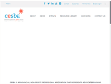 Tablet Screenshot of cesba.com